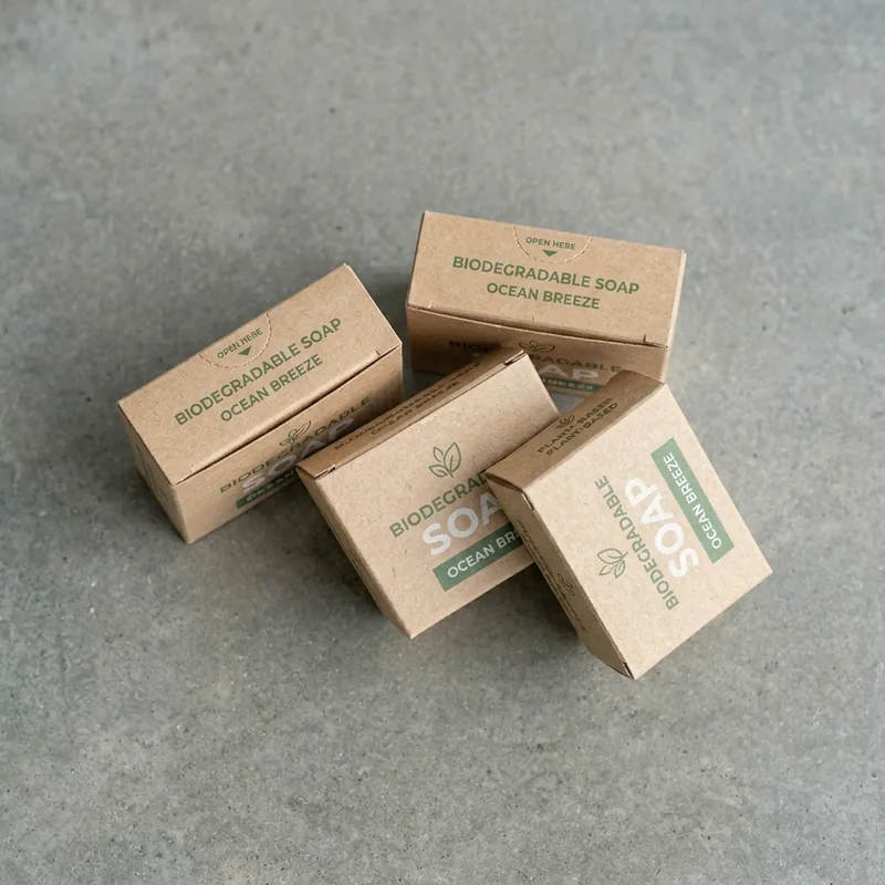 Custom biodegradable soap packaging — packaging option