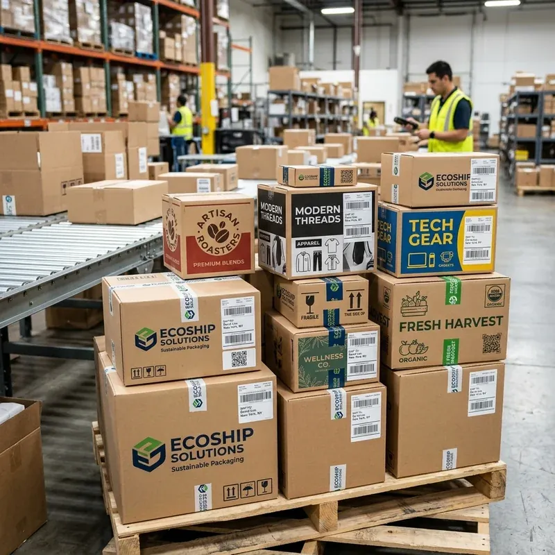 Custom branded shipping boxes — packaging option