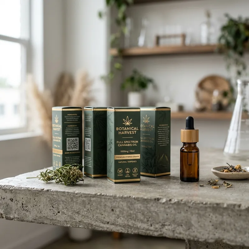 Custom cannabis oil boxes — packaging option