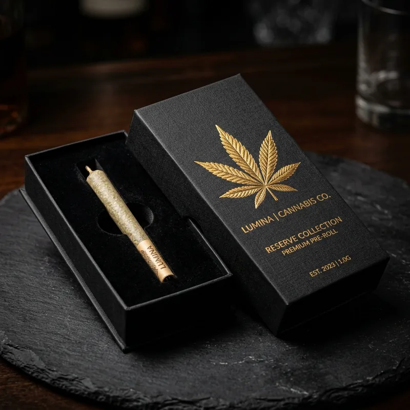 Custom cannabis pre roll boxes — packaging option