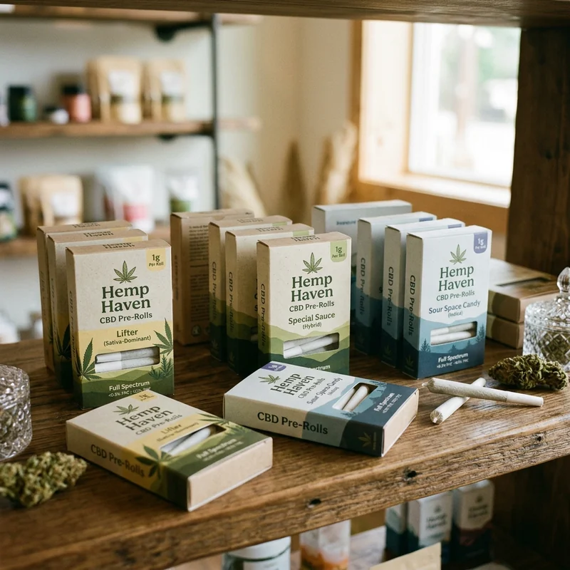 Custom cbd pre roll boxes — packaging option