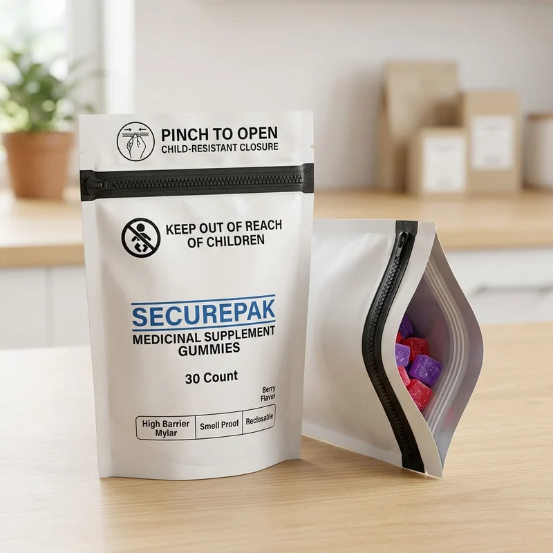 Custom child resistant mylar bags — packaging option