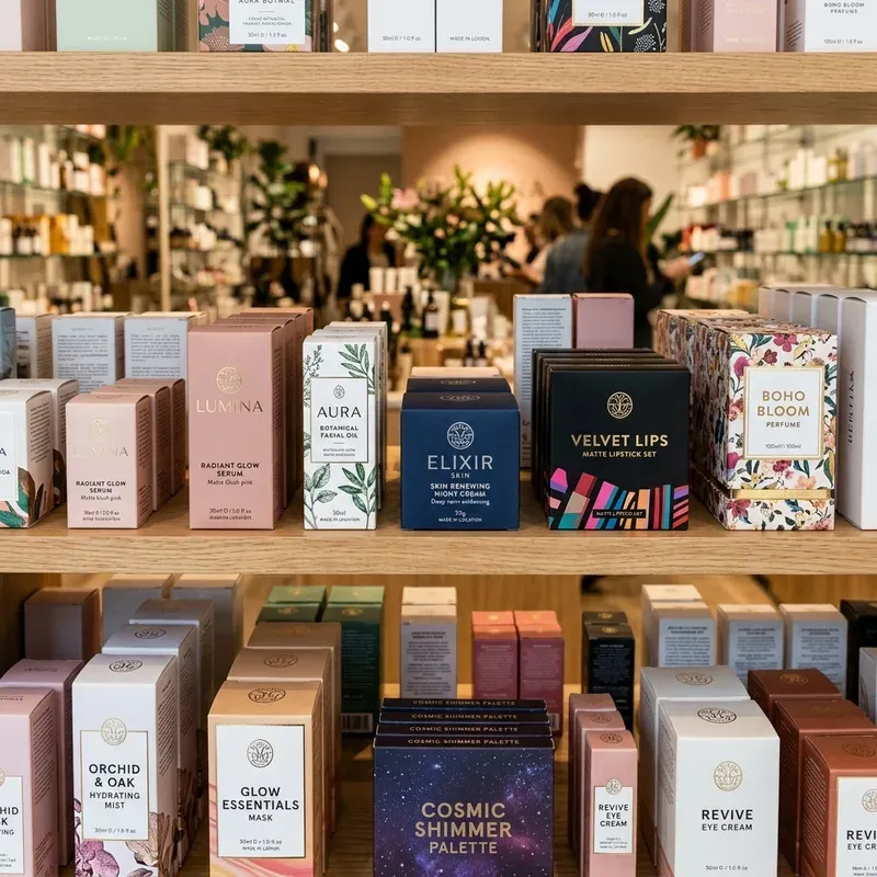 Custom cosmetic retail boxes — packaging option