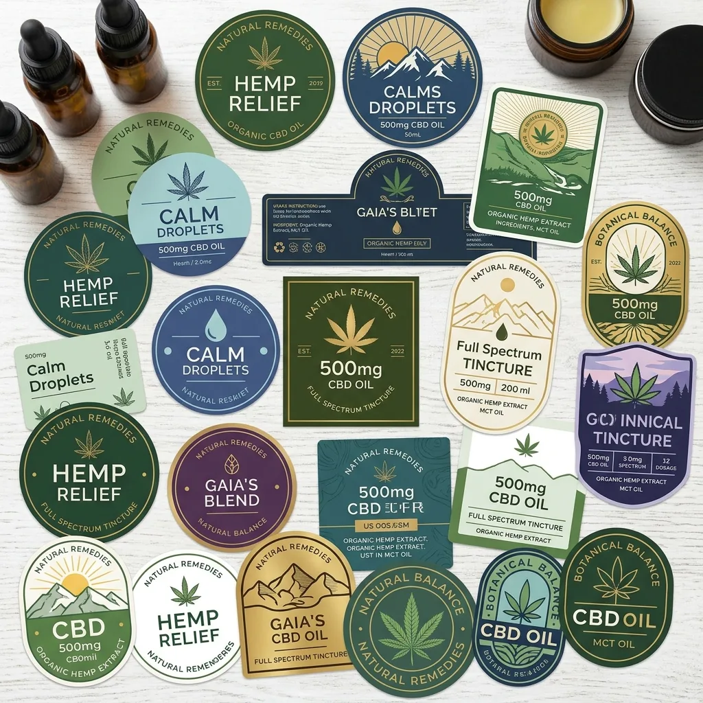 Custom CBD Stickers — view 3