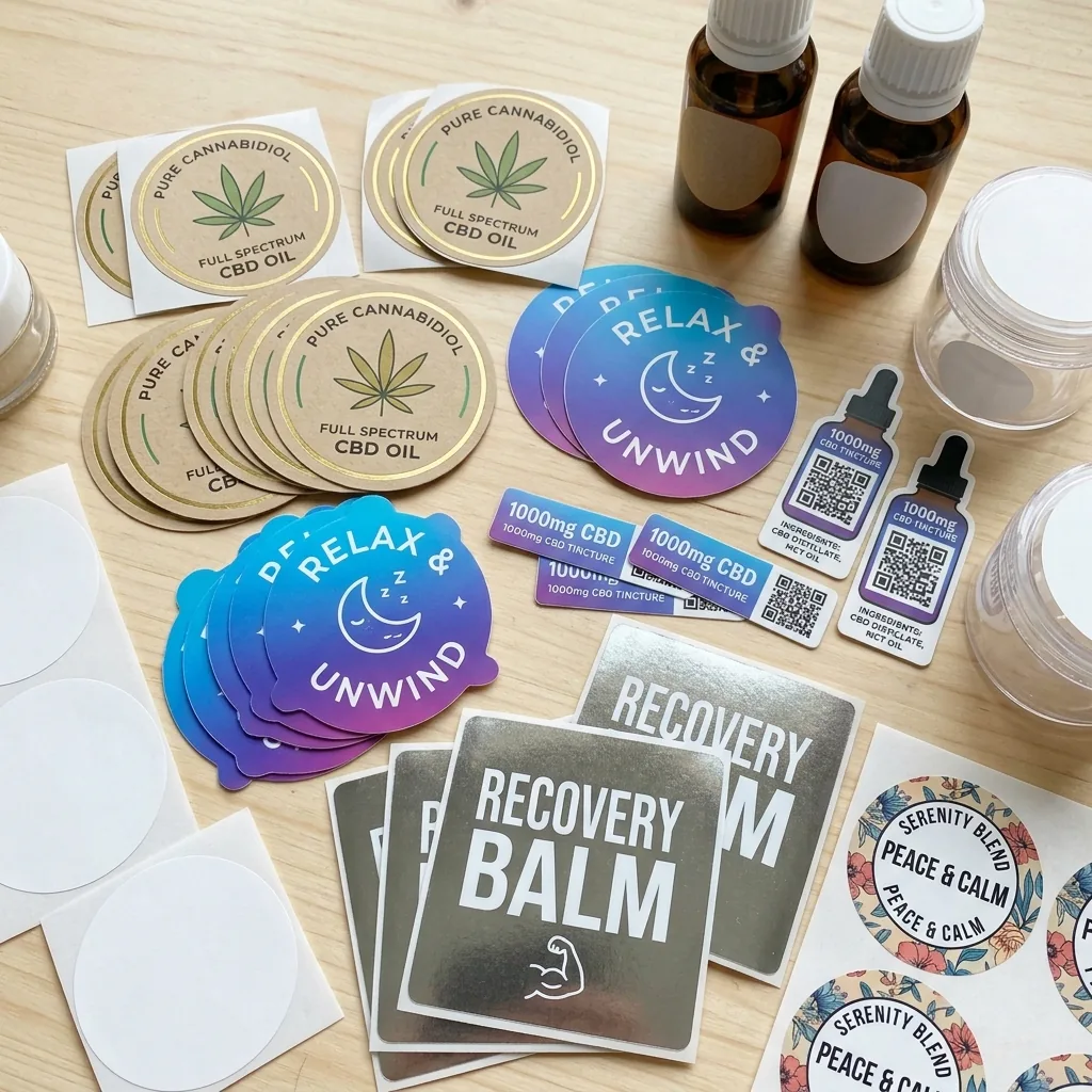 Custom CBD Stickers — view 4