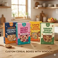 Custom Cereal Boxes with Window — view 1