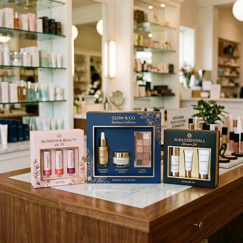 Custom cosmetic display boxes — packaging option
