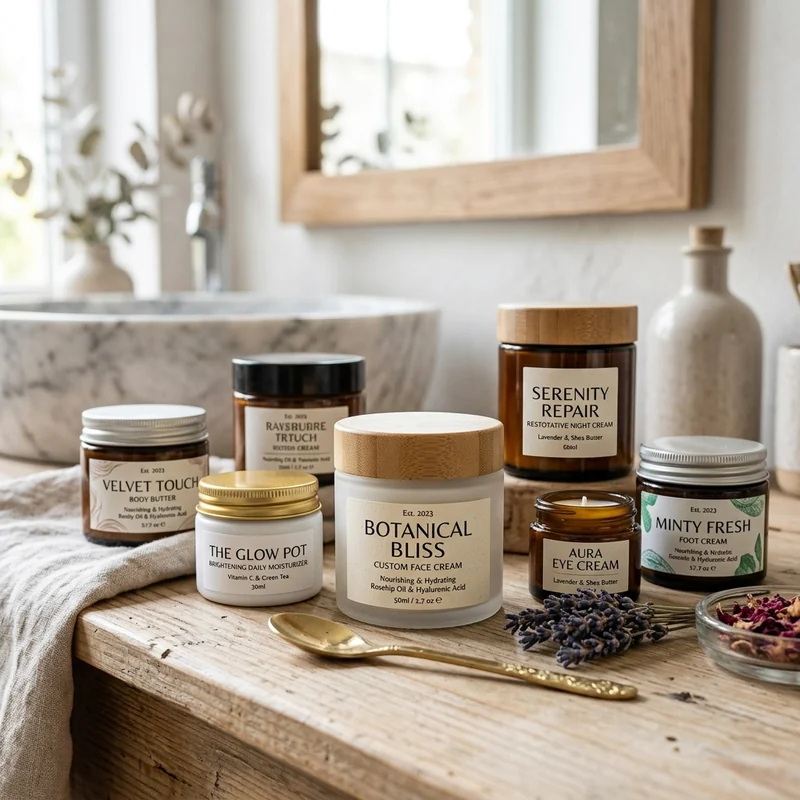 Custom cream jars — packaging option