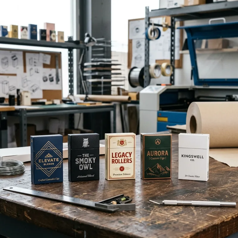 Custom flip-top cigarette boxes — packaging option
