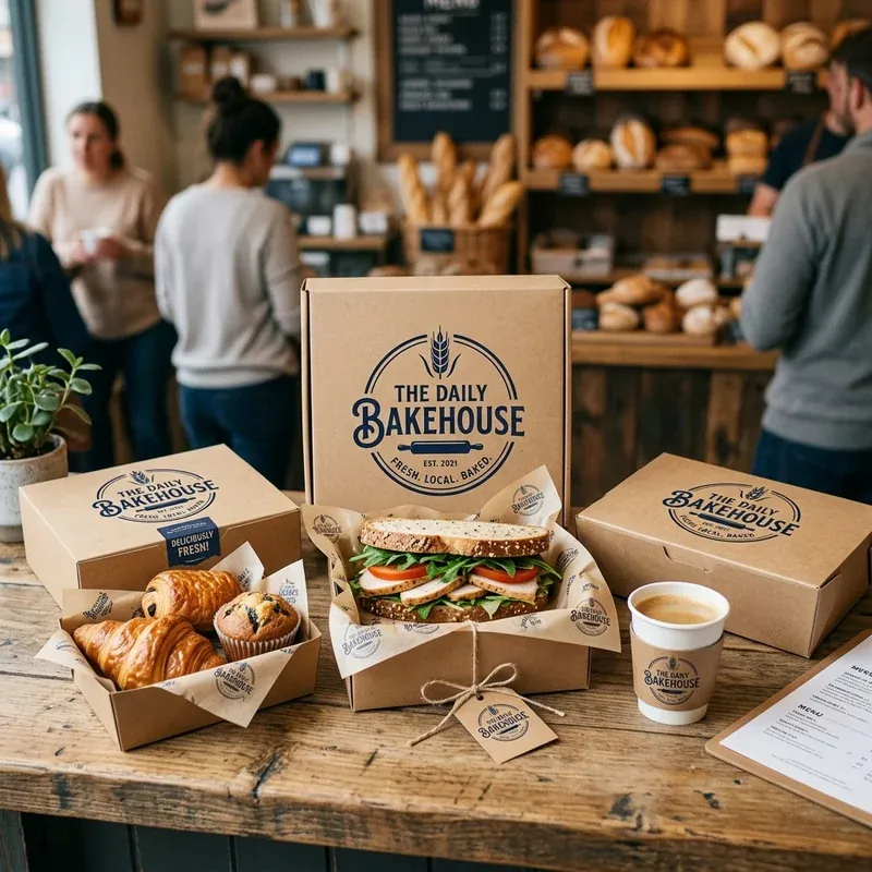 Custom food boxes with logo — packaging option