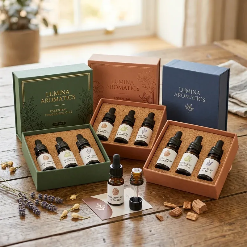 Custom fragrance oil packaging — packaging option
