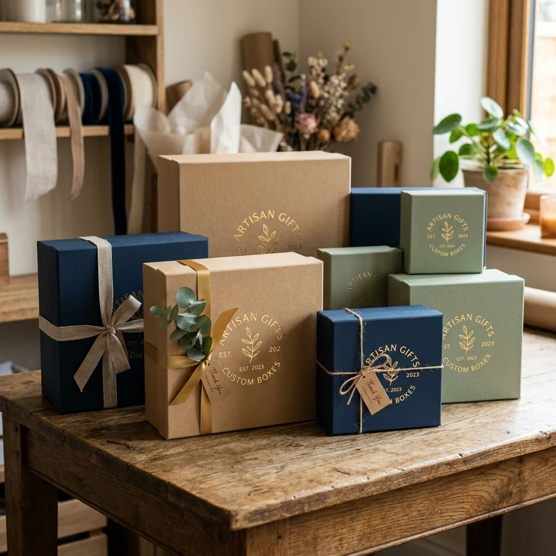 Custom gift boxes with logo — packaging option