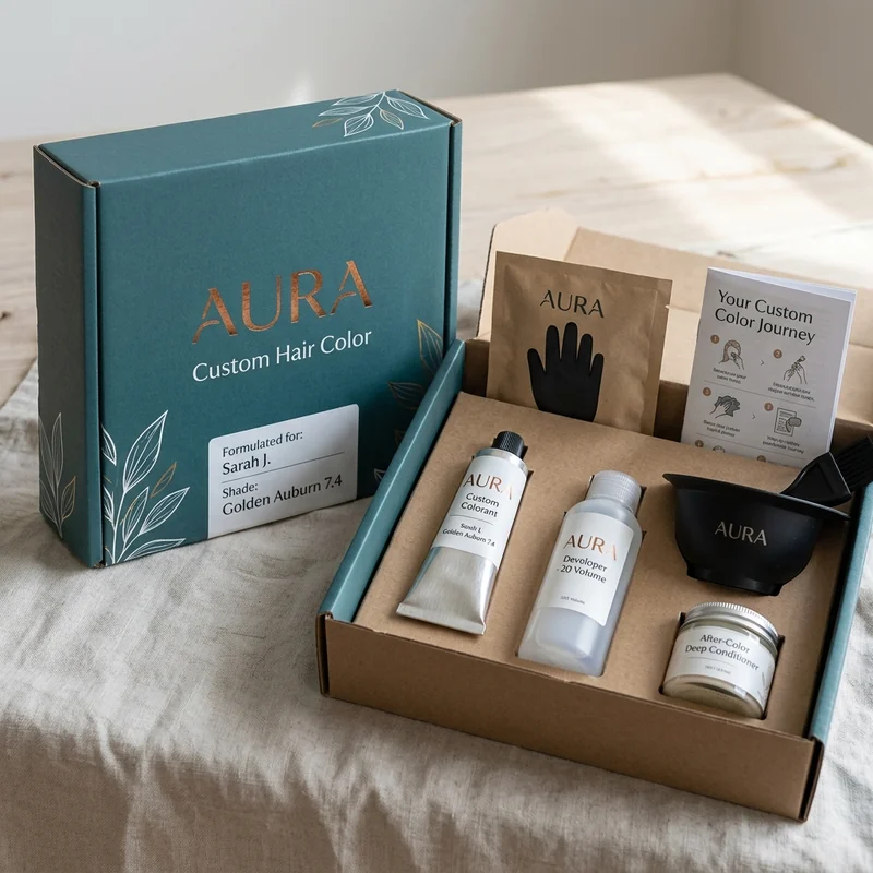 Custom hair color packaging — packaging option