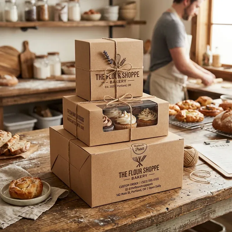 Custom kraft bakery boxes — packaging option