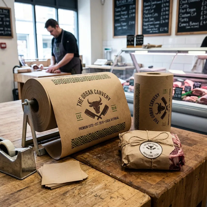 Custom kraft butcher paper — packaging option