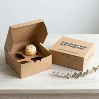 Custom Kraft Cupcake Boxes — view 3