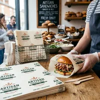 Custom Logo Food Safe Greaseproof Sheets — view 4
