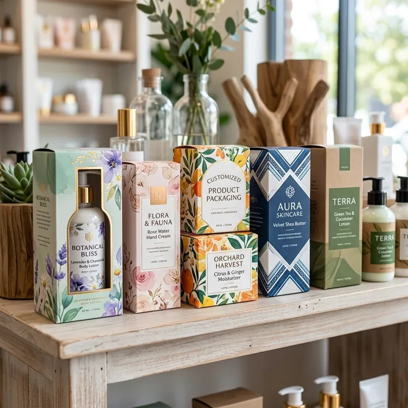 Custom lotion boxes — packaging option