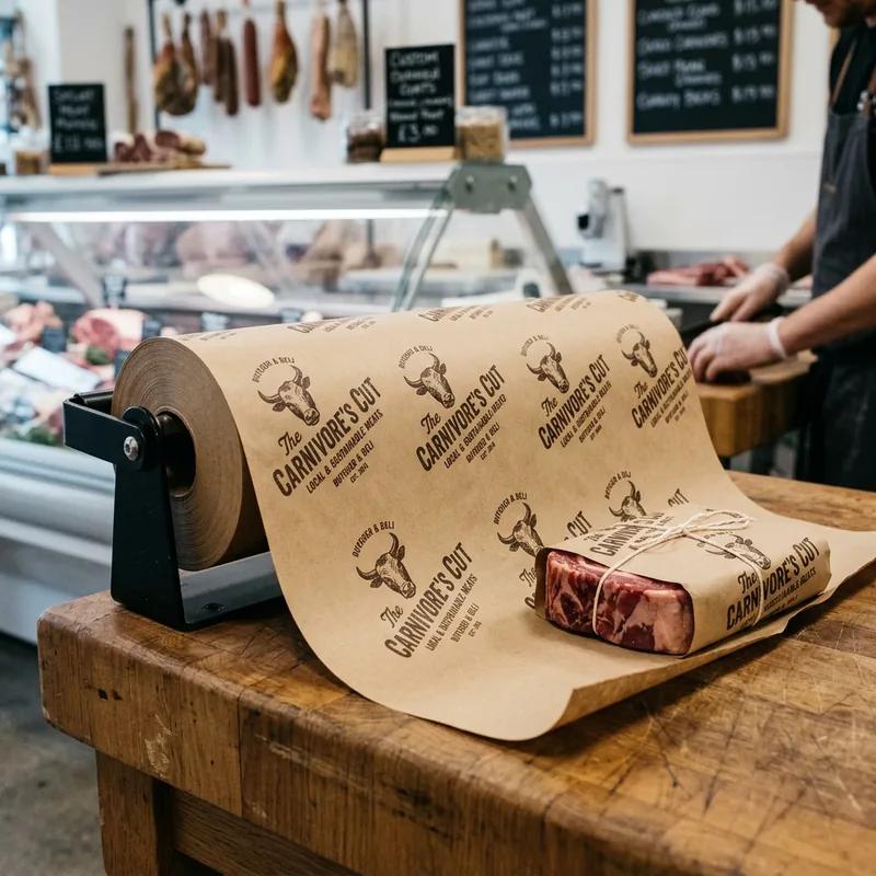 Custom printed butcher paper — packaging option