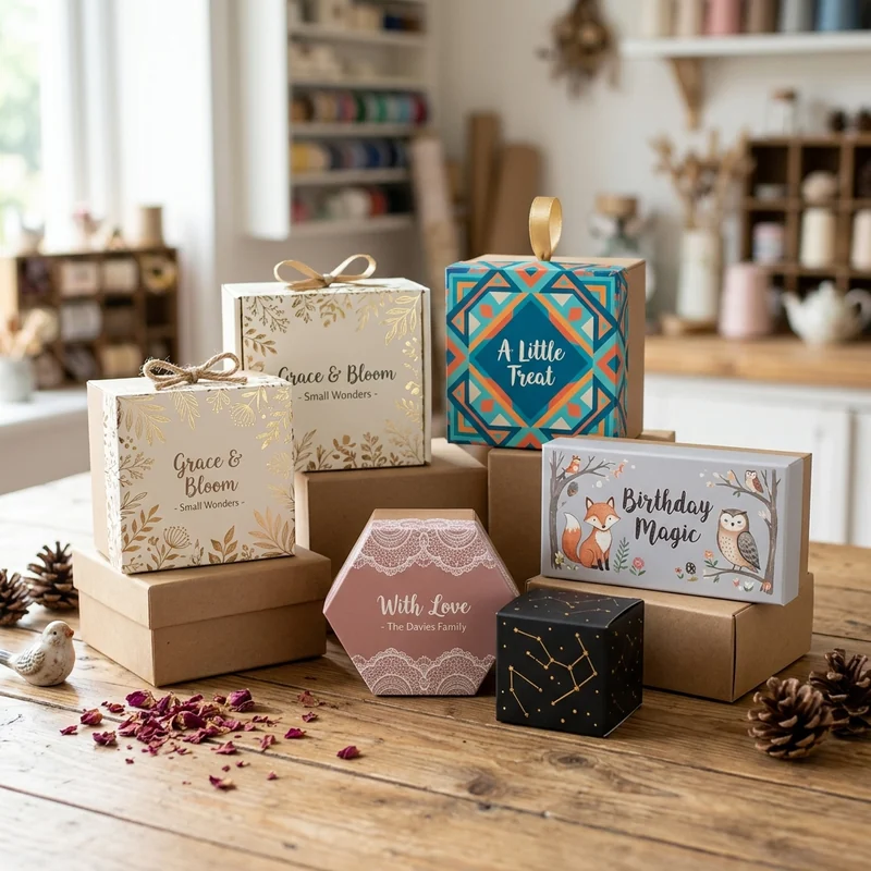 Custom printed gift boxes wholesale — packaging option