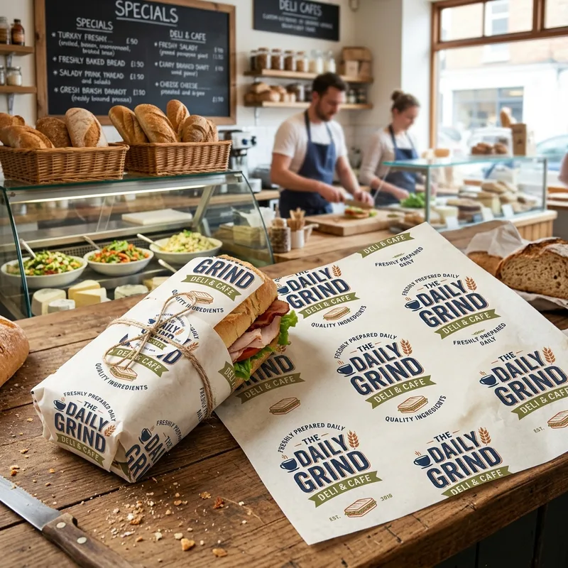 Custom printed sandwich wrap paper — packaging option