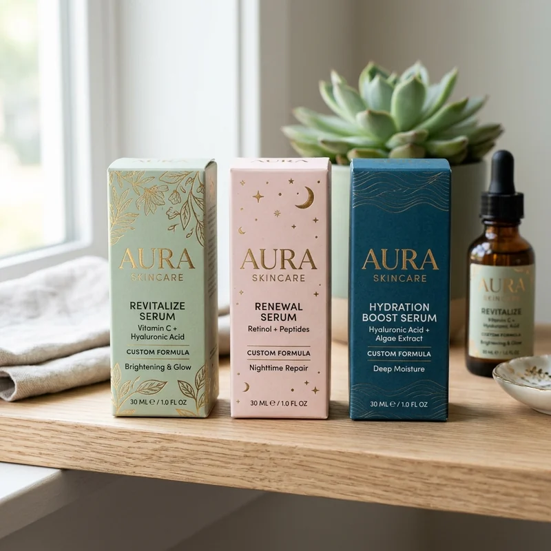 Custom serum packaging boxes — packaging option