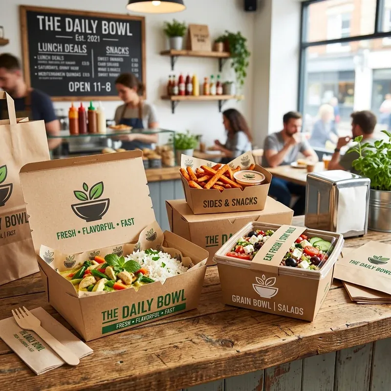 Custom takeaway food boxes — packaging option
