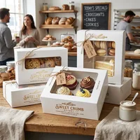 Custom White Bakery Boxes with Window — view 4