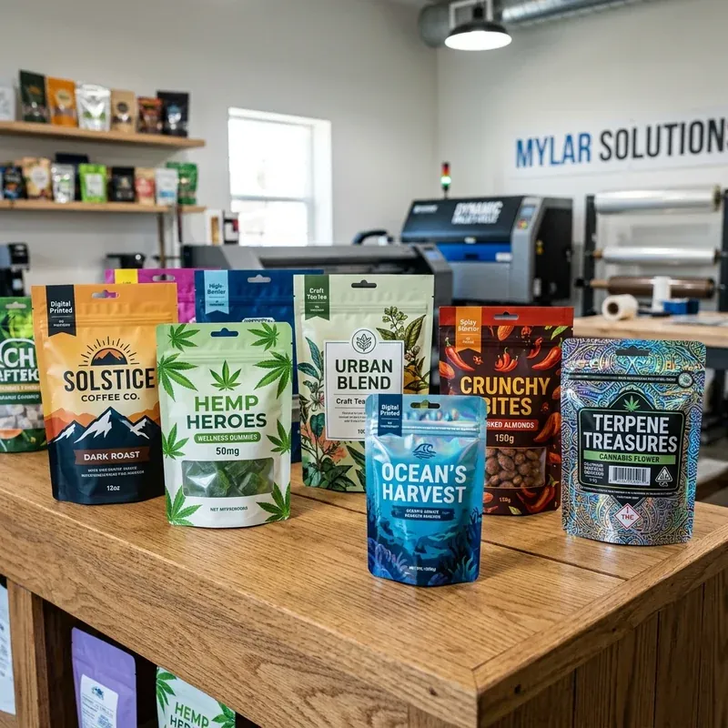 Custom digital printed mylar packaging — packaging option