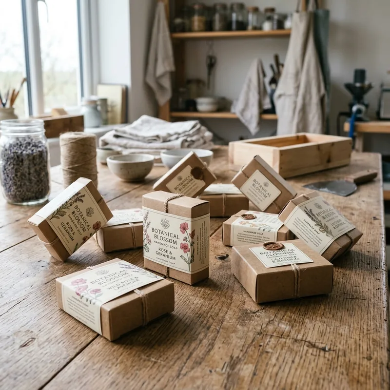 Custom handmade soap packaging — packaging option