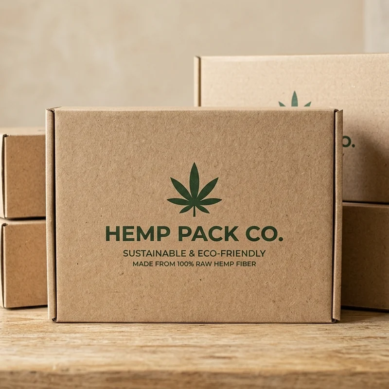 Custom hemp boxes with logo — packaging option