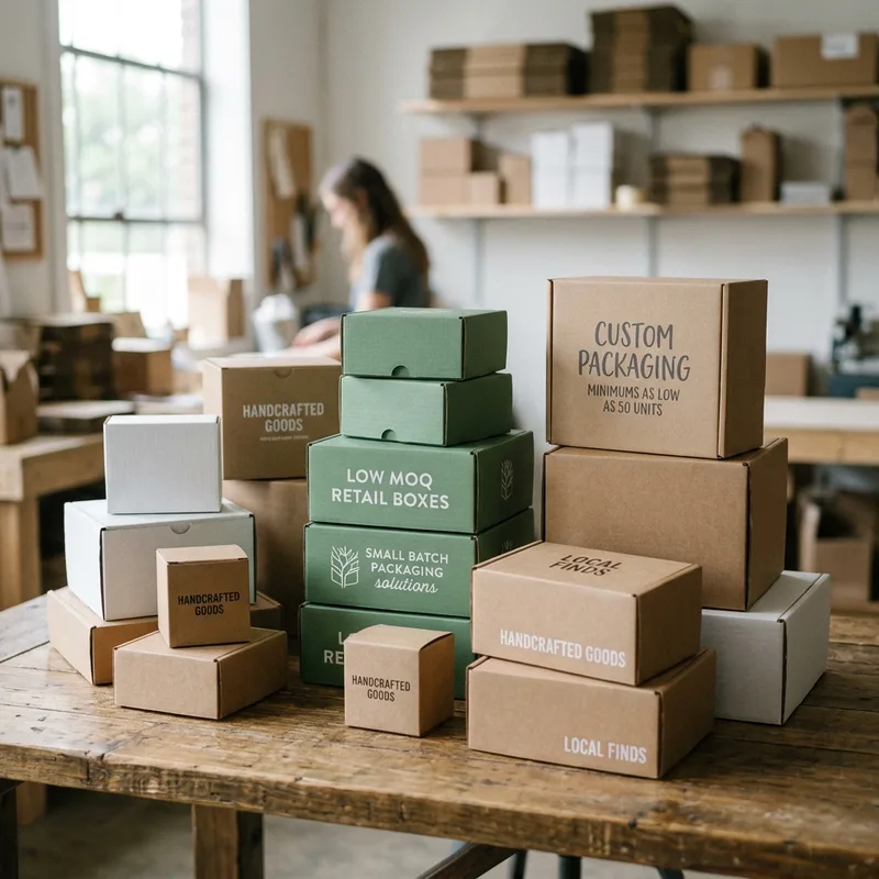 Custom low moq retail boxes — packaging option