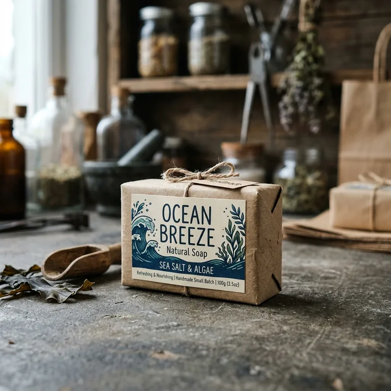 Custom natural soap wrappers — packaging option