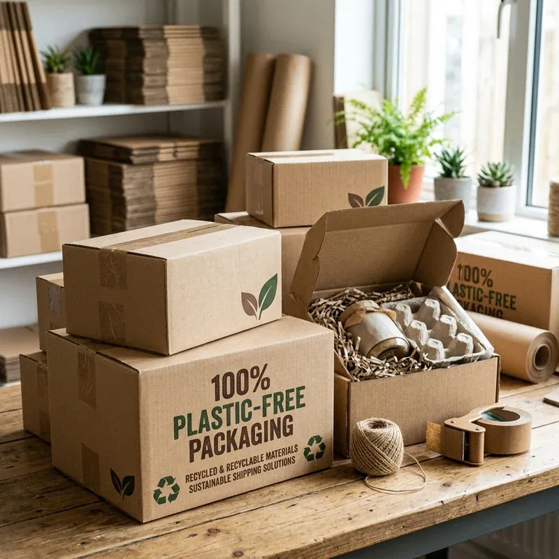 Custom plastic free packaging boxes — packaging option