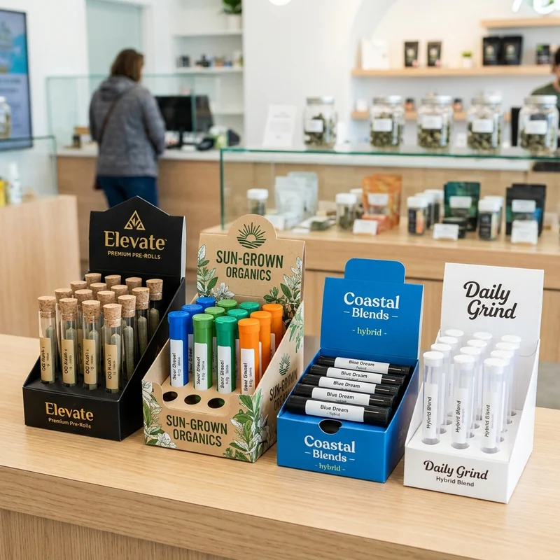 Custom pre roll display boxes — packaging option