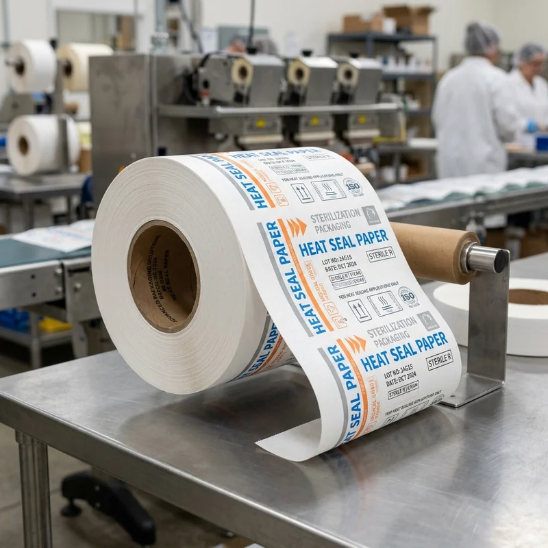Custom printed heat seal paper — packaging option