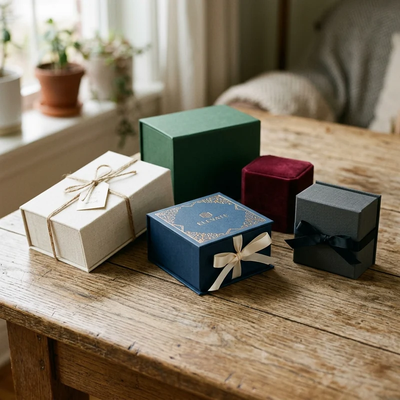 Custom rigid gift boxes wholesale — packaging option