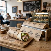 Sandwich Wrap Paper with Logo — view 2