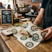 Sandwich Wrap Paper with Logo — view 3