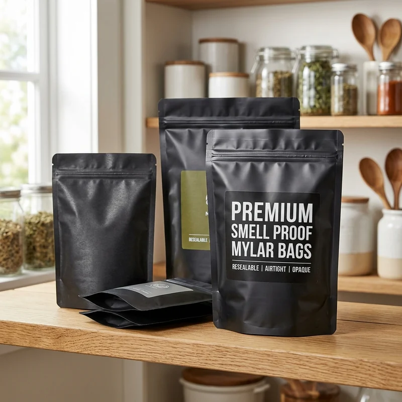 Custom smell proof mylar bags — packaging option