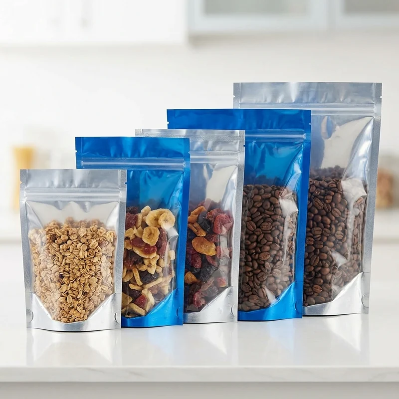Custom stand up mylar pouches — packaging option