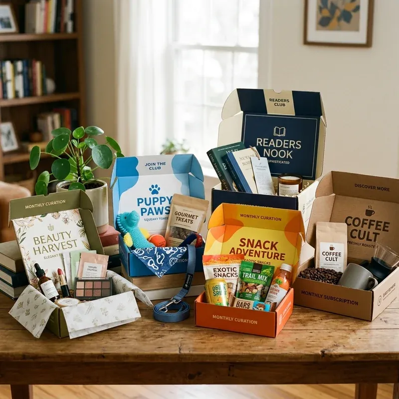 Custom subscription mailer boxes — packaging option