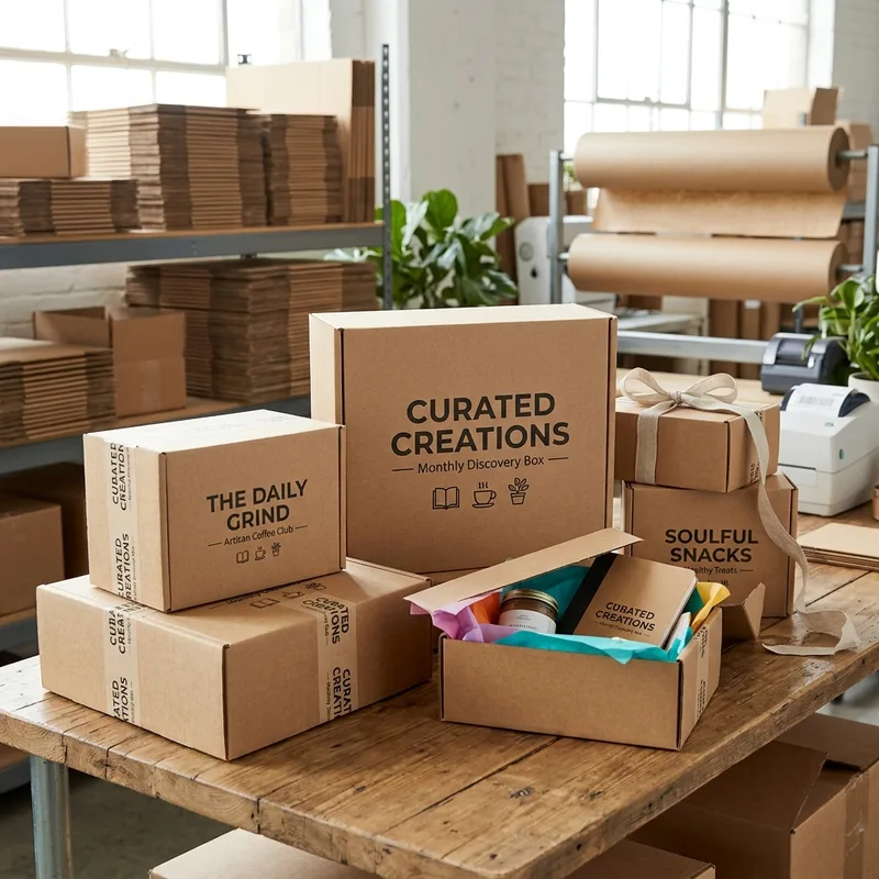 Custom subscription retail packaging boxes — packaging option