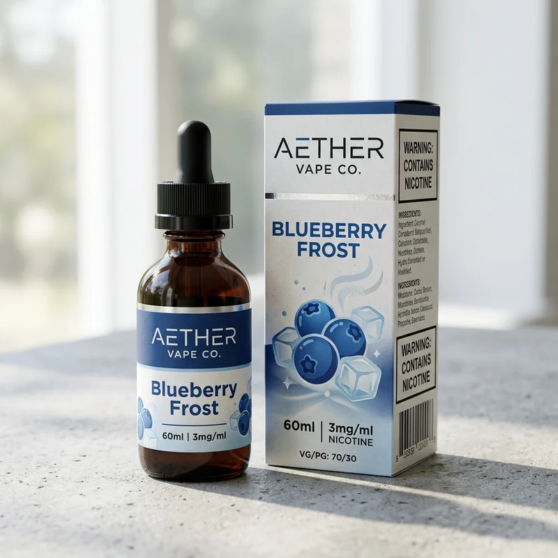 Custom vape liquid packaging — packaging option