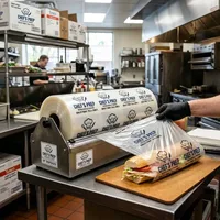 Wholesale Restaurant Food Wrap with Logo — view 4